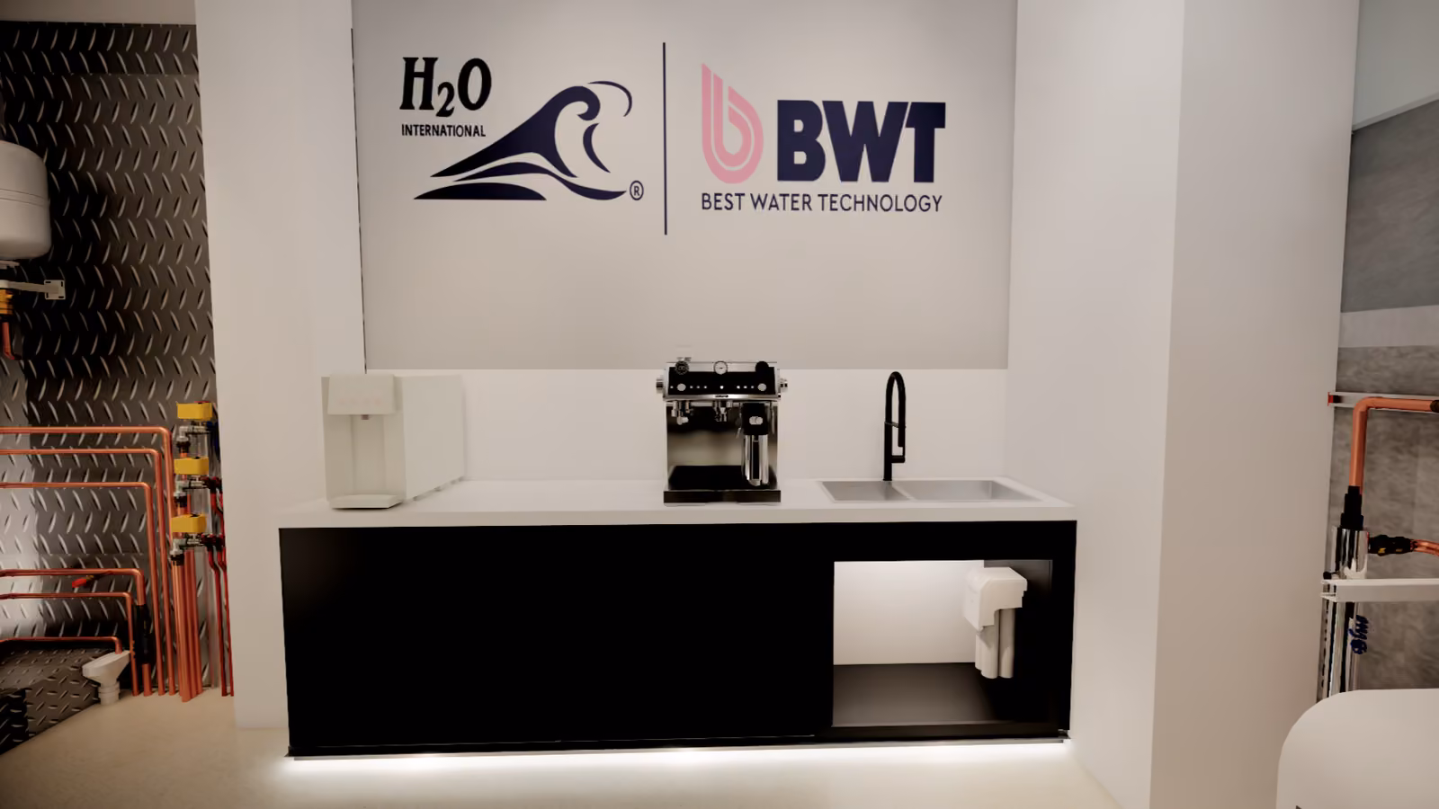 Зона водоподготовки BWT в шоуруме ТеплоВиК