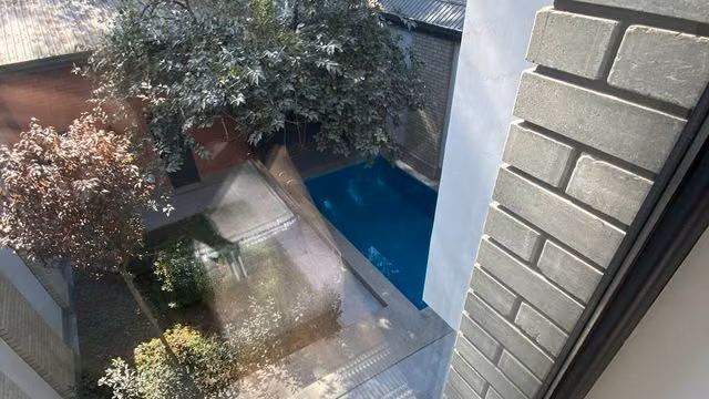 Бассейн во дворе — подогрев воды от системы отопления дома